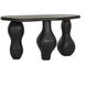 Ines 63 X 30 inch Black Outdoor Console Table